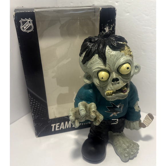 Forever NHL San Jose Team Zombie Forever Nightmares Halloween Figurine Sport - Picture 1 of 12